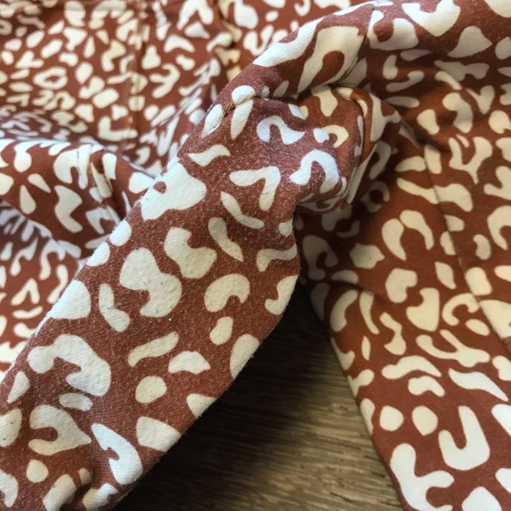 Indah Body Rust Leopard Print Legging Size 2 - image 5